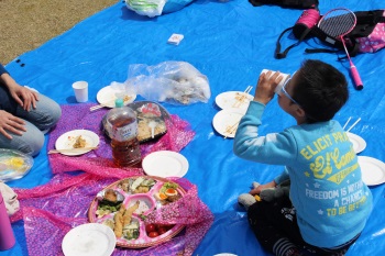 作業中の教室風景